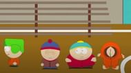 The quartet and the town get into trouble with Tom Cruise (Image via YouTube/South Park Studios)